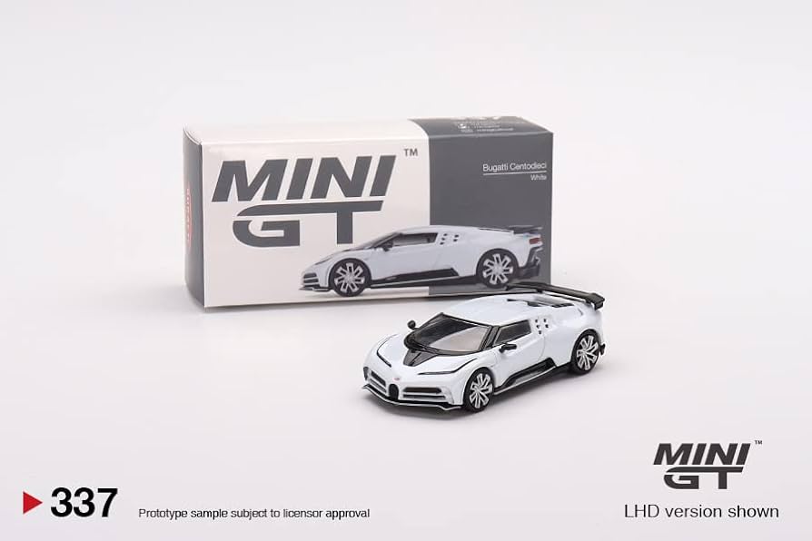MINI GT ブガッティ・チェントディエチ (ホワイト) チェイスカー Amazon | MINI GT 1:64 Scale Model MiJo TOYS EXCLUSIVE